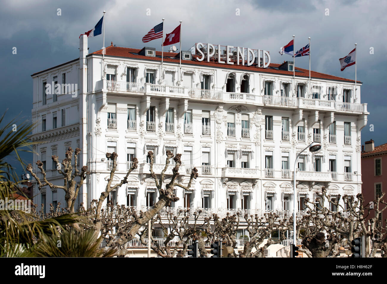 Frankreich, Cote d Azur, Cannes, Hotel Splendid an der Rue Felix Faure Stock Photo