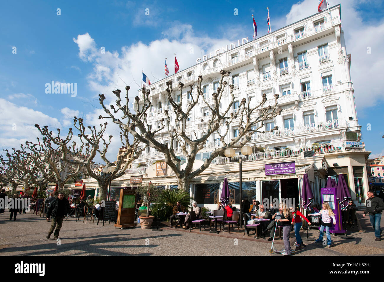 Frankreich, Cote d Azur, Cannes, vor dem Hotel Splendid an der Rue Felix Faure Stock Photo