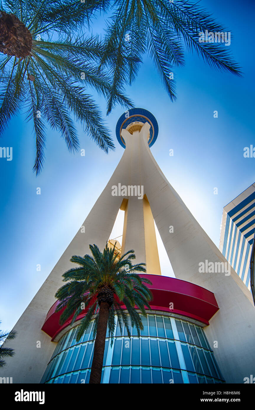 Three amusements on the stratosphere tower pod.