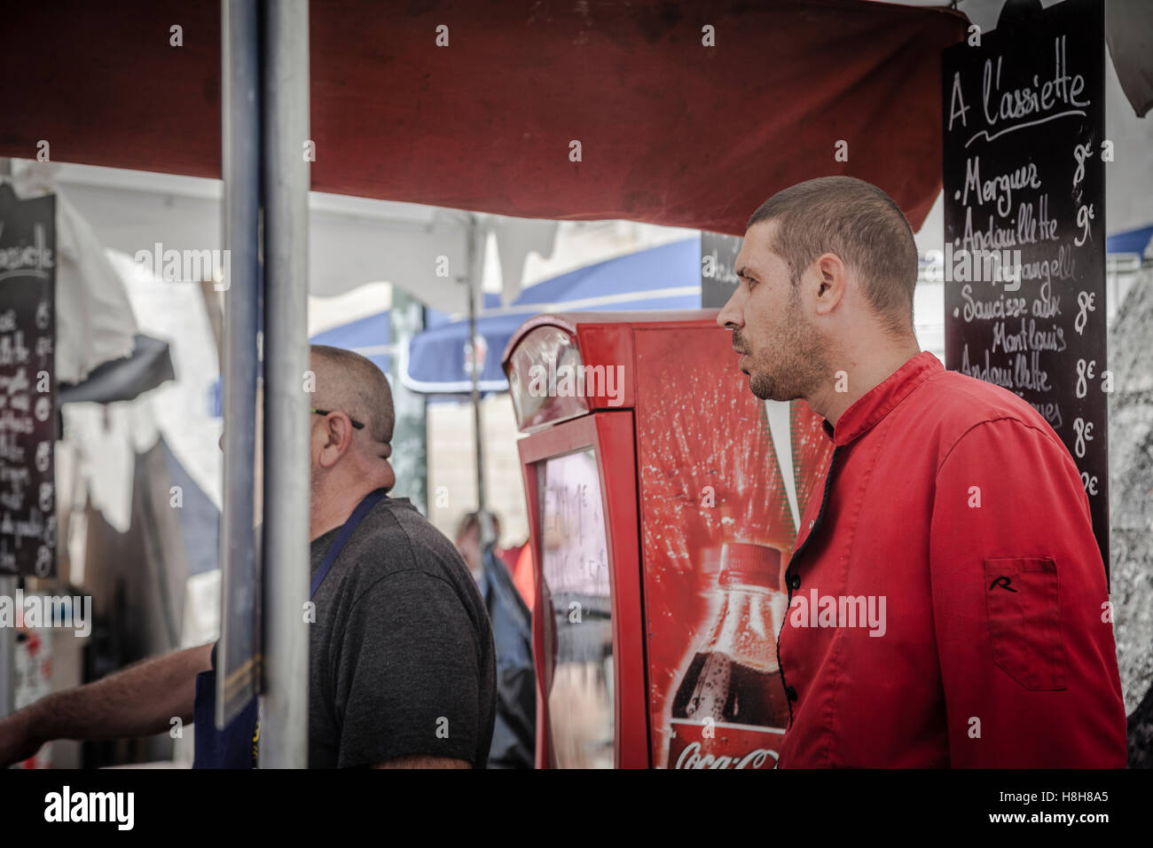 Street Market, Amboise, France Stock Photo Alamy