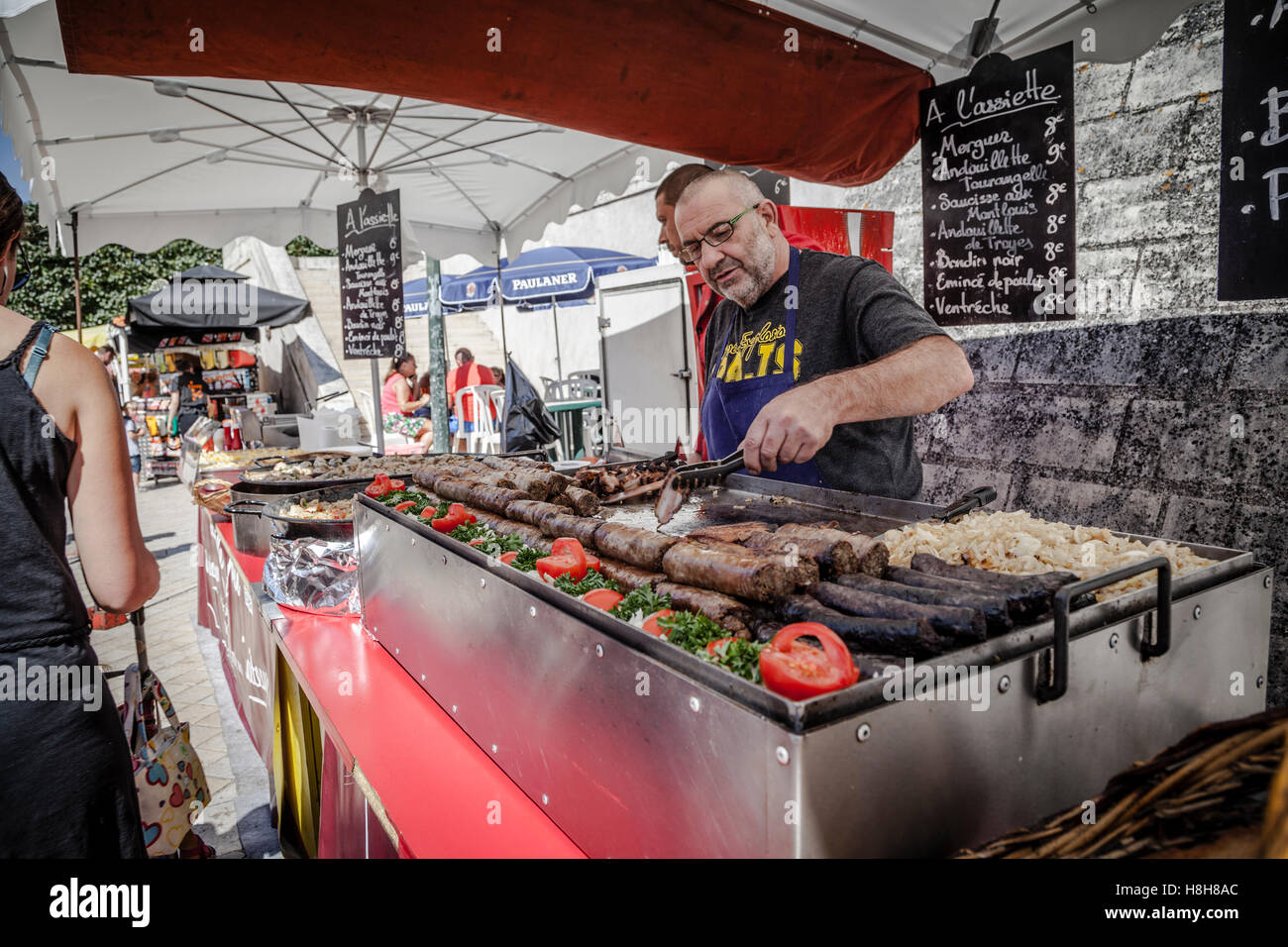 Street Market, Amboise, France Stock Photo Alamy