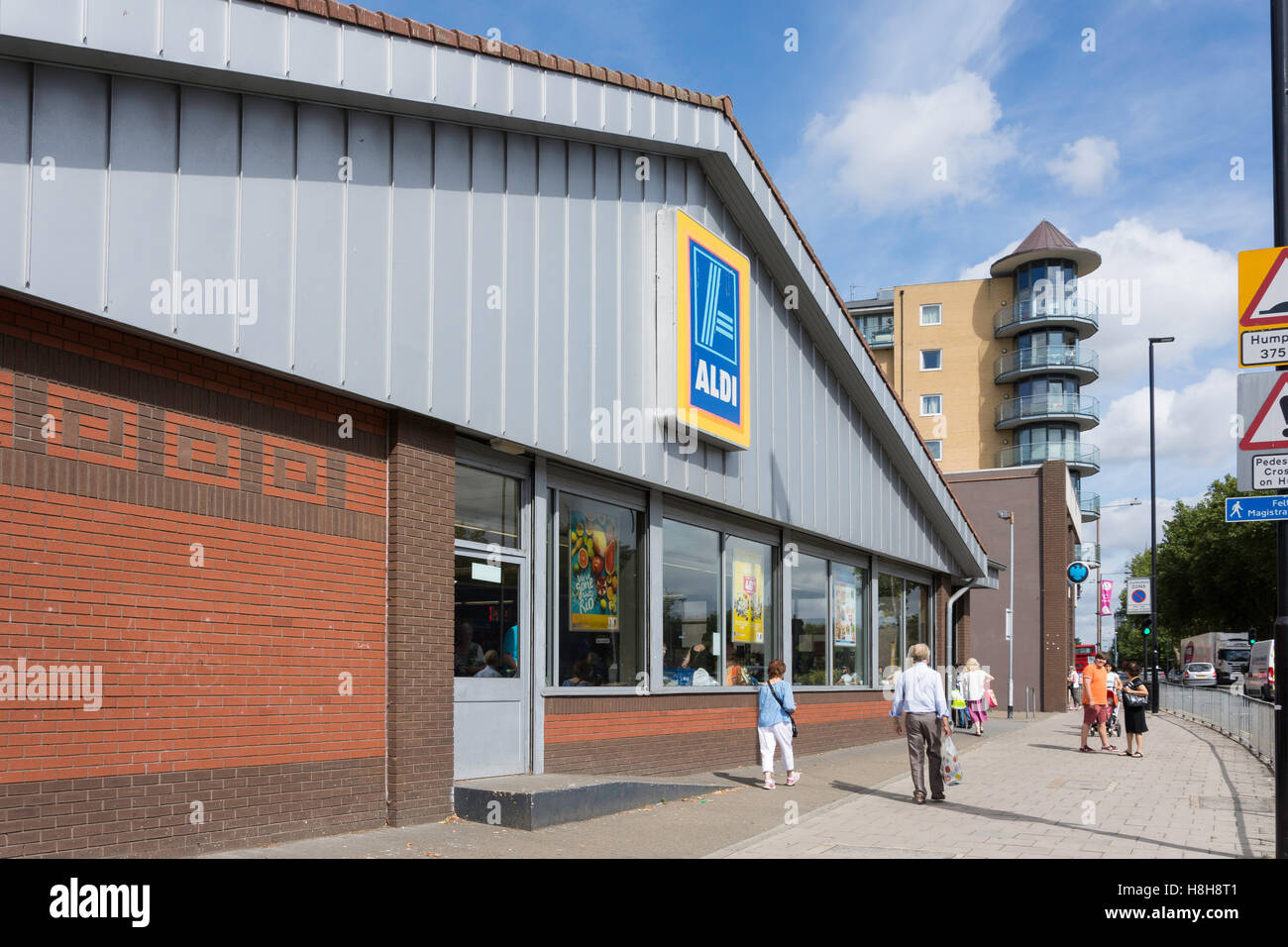 Aldi Supermarket, High Street, Feltham, London Borough of Hounslow