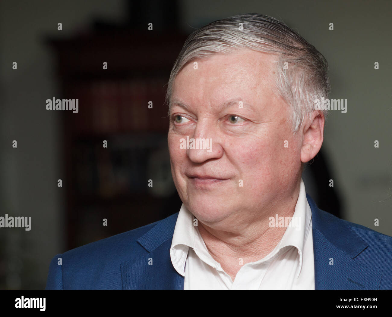 Campeão De Mundo Anterior, Anatoly Karpov Imagem de Stock