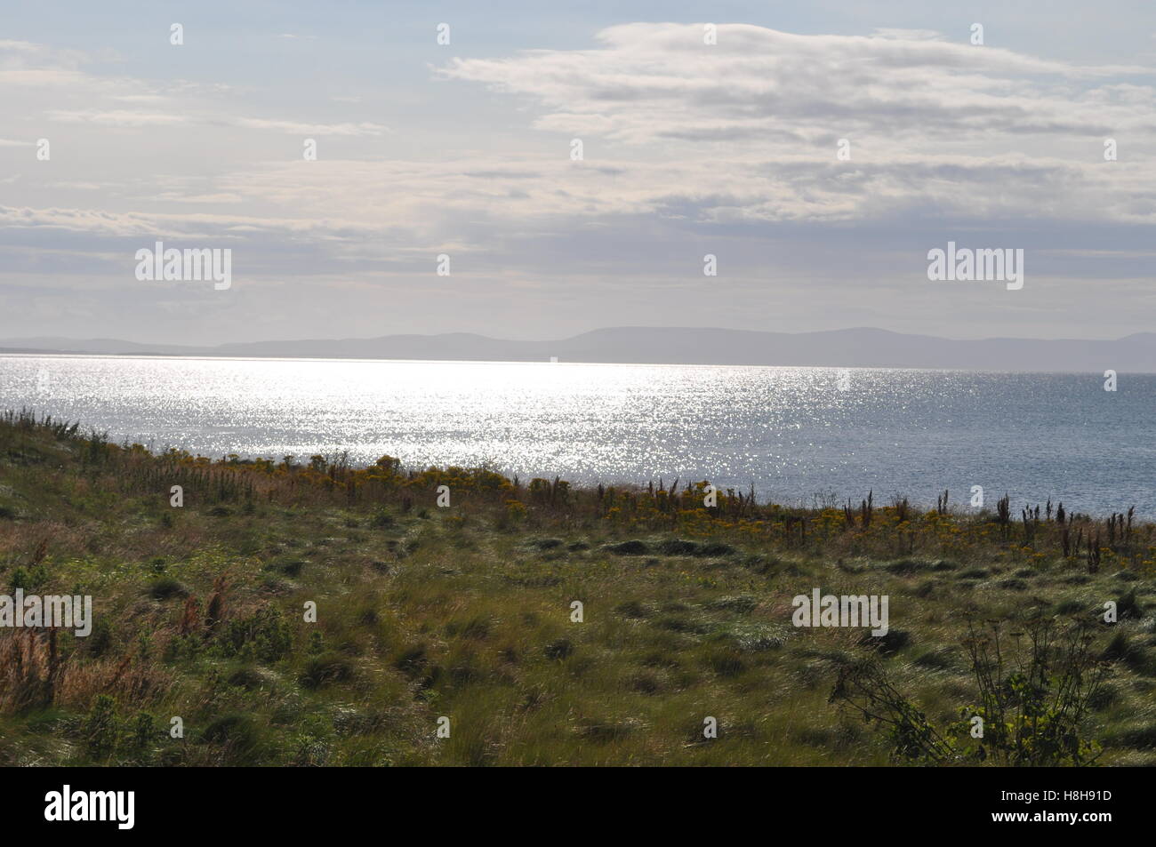 Glittering Scapa Flow - St Mary's Bay Stock Photo