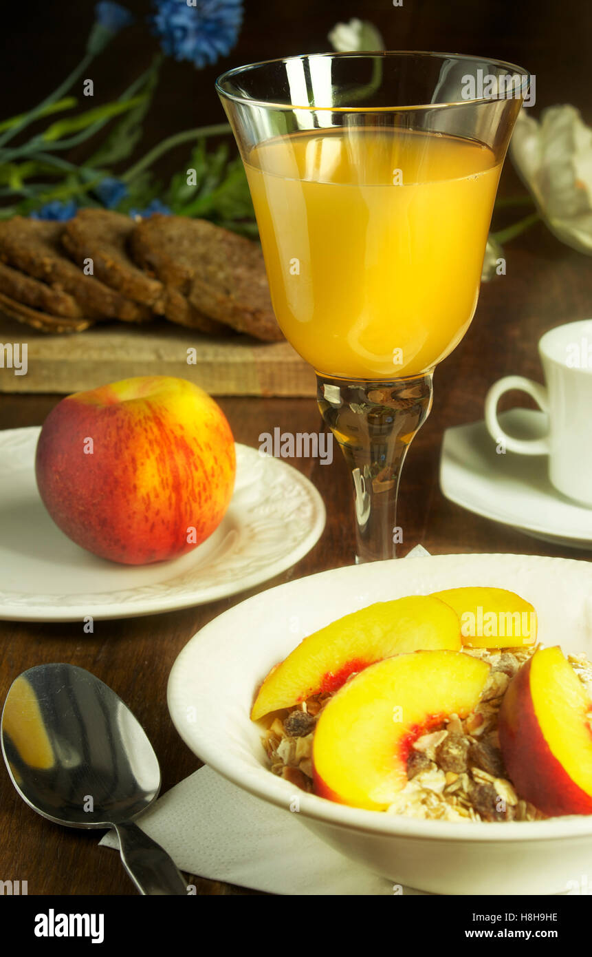 A healthy breakfast spread Stock Photo Alamy