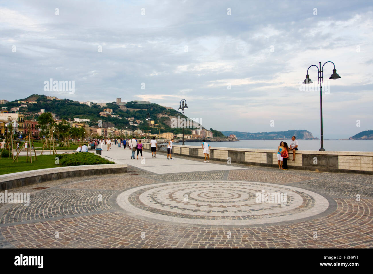 The new seafront, Pozzuoli, Puteoli, Naples, Campania, Italy, Europe Stock Photo