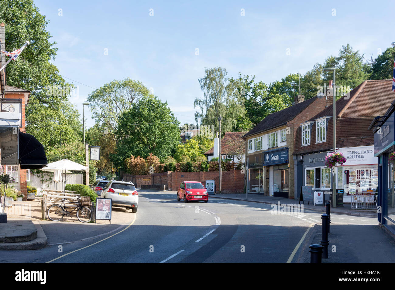 High Street, Oxshott, Surrey, England, United Kingdom Stock Photo