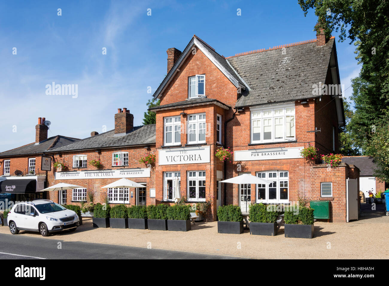 The Victoria Pub Brasserie, High Street, Oxshott, Surrey, England, United Kingdom Stock Photo