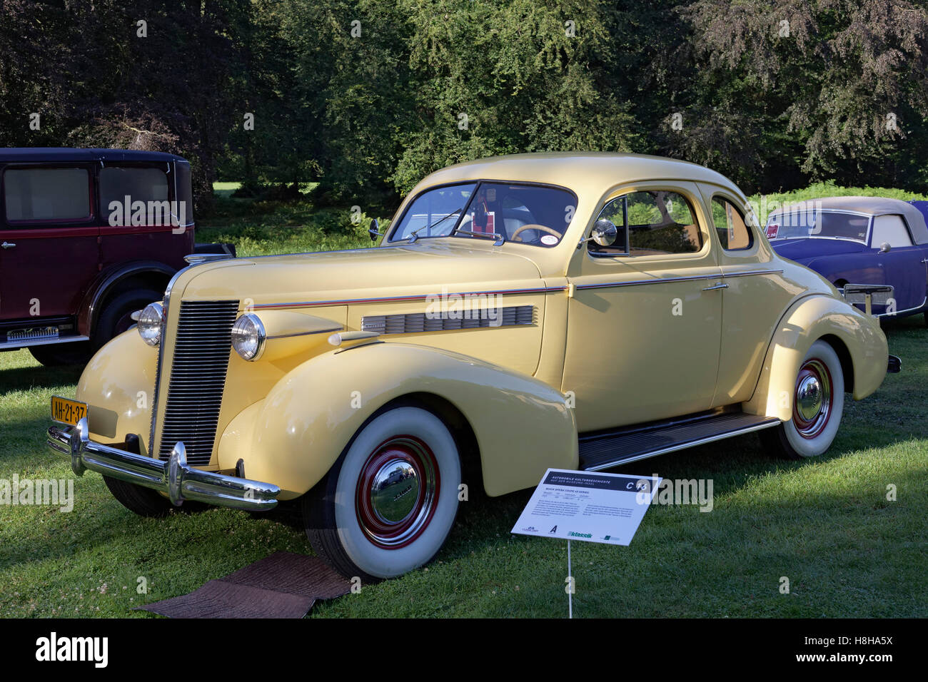 Buick Opera Coupe Series 40, 1937 model, US classic car, Schloss Dyck Classic Days 2016 Jüchen, Niederrhein Stock Photo
