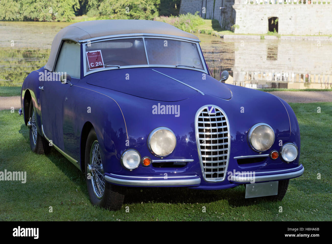 Talbot-Lago T26 Record Drophead Coupé from 1947, classic French car, Schloss Dyck Classic Days 2016 Jüchen, Niederrhein Stock Photo