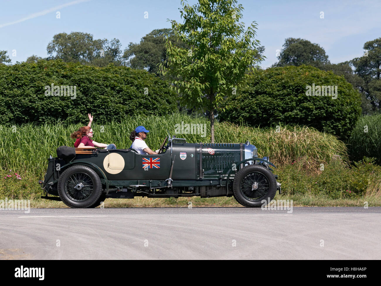 Supercharged 4.5 liter Bentley, 1930 model, British classic car, Classic Days Dyck 2016 Jüchen, Niederrhein Stock Photo