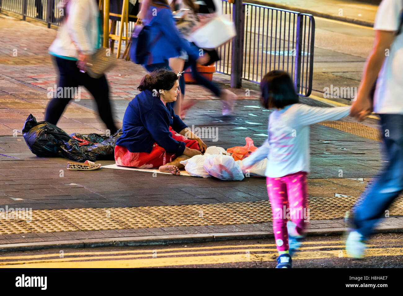 Poverty and homeless, Hong Kong, China Stock Photo - Alamy