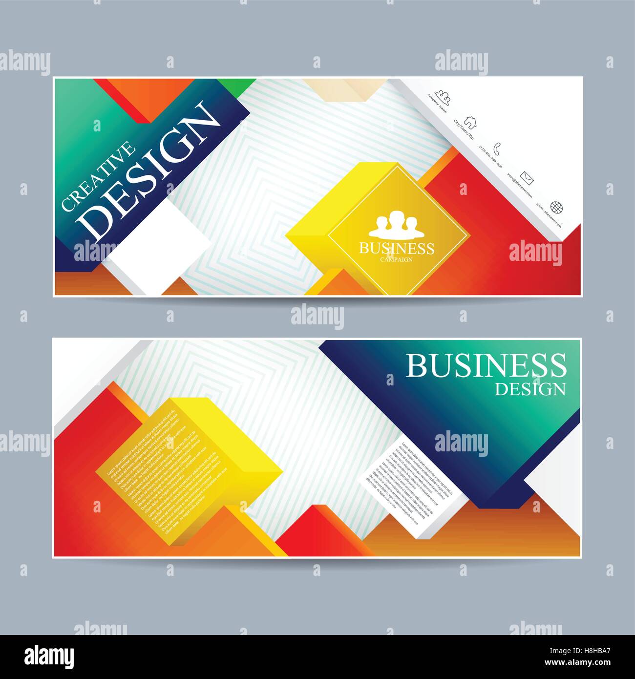  banner design . Modern template cover layout. Vector Illustration