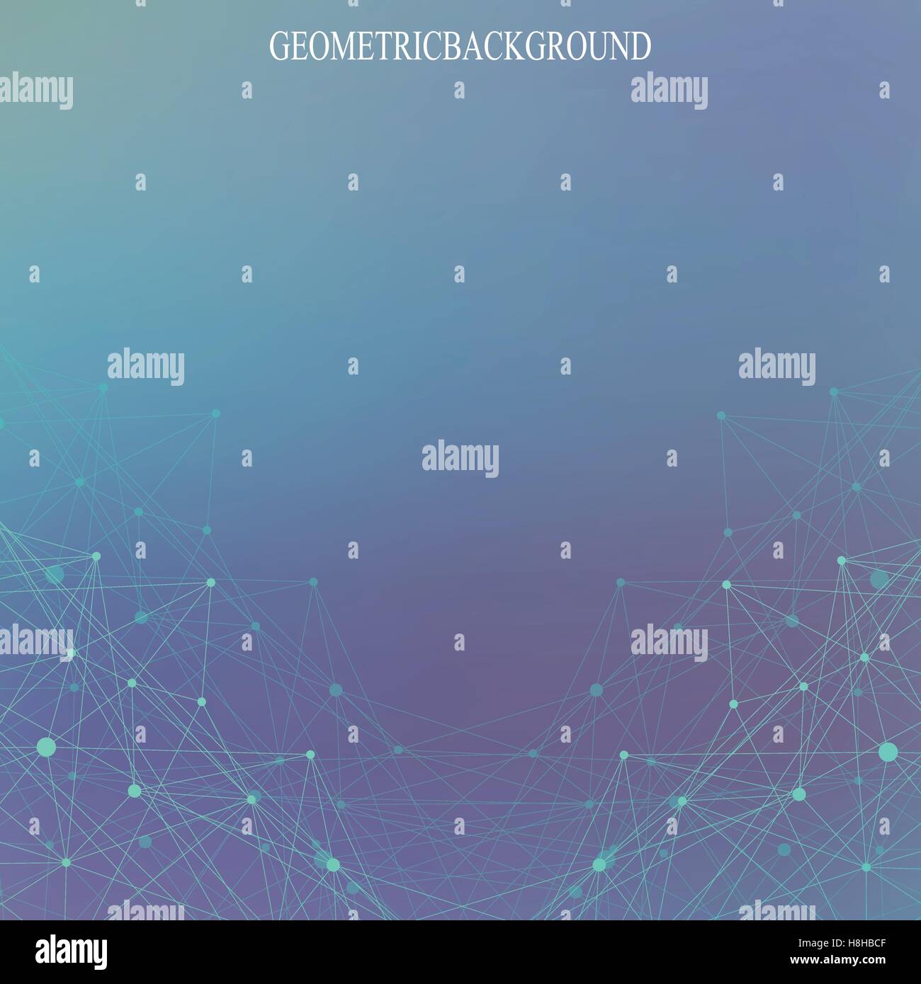 Geometric abstract background with connected lines and dots for your ...