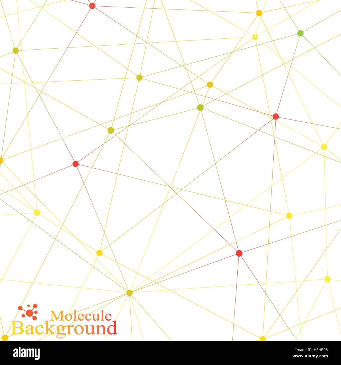 Graphic background molecule and communication. Colorful Dots with ...