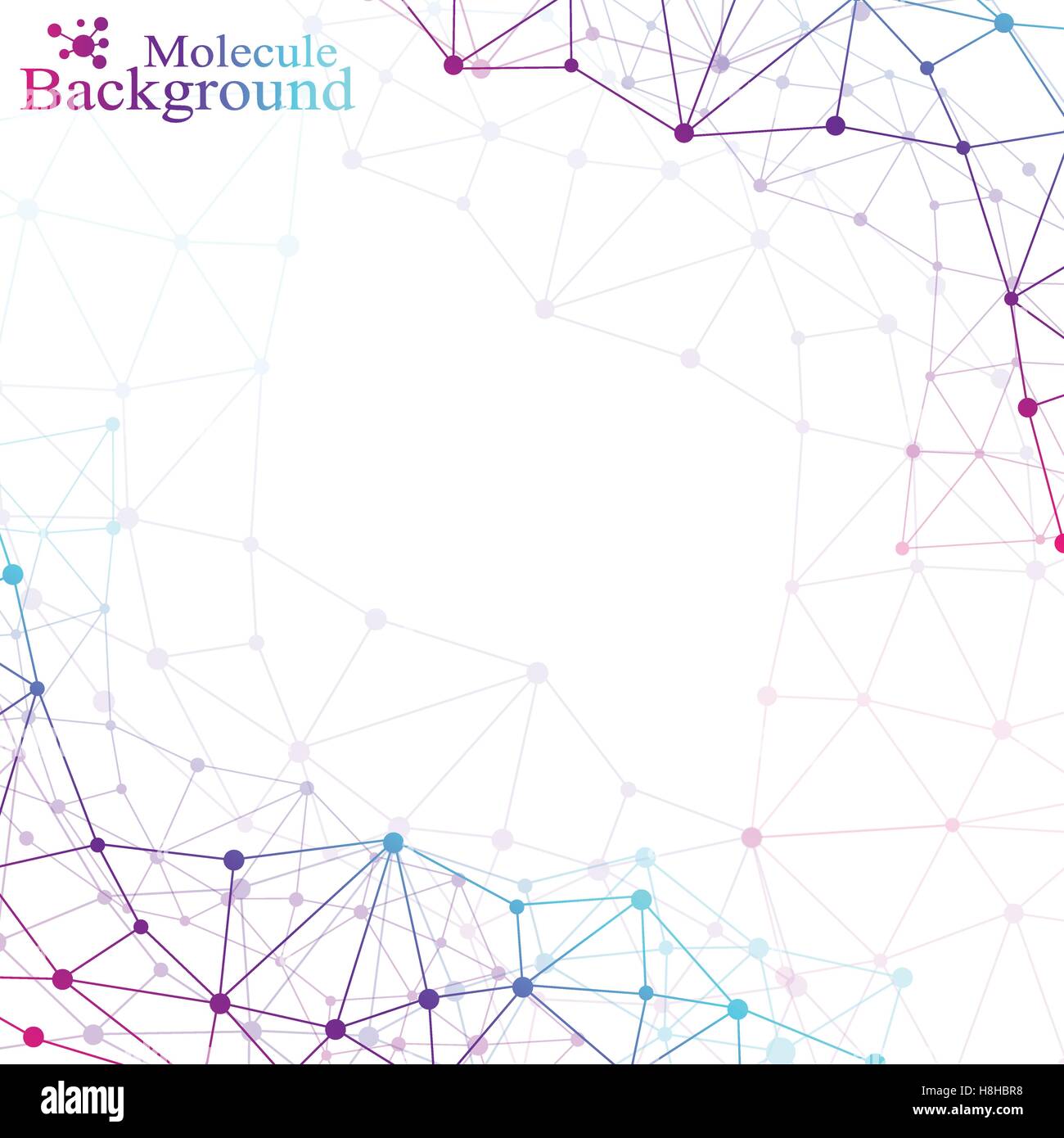 Geometric background molecule and communication for your design. Vector ...
