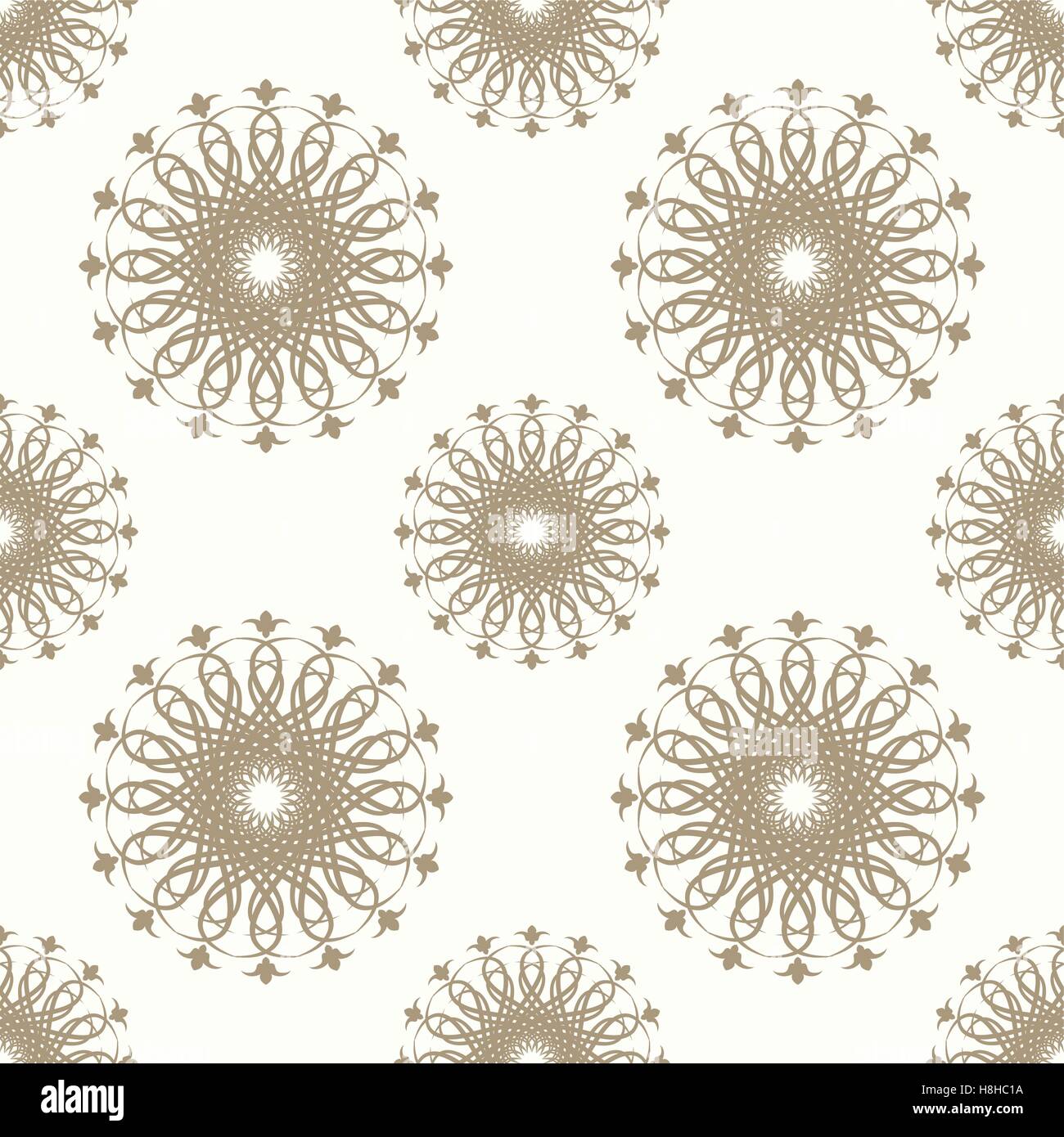 Seamless wallpapers in the style of Baroque . Can be used for backgrounds and page fill web design. Vector illustration Stock Vector