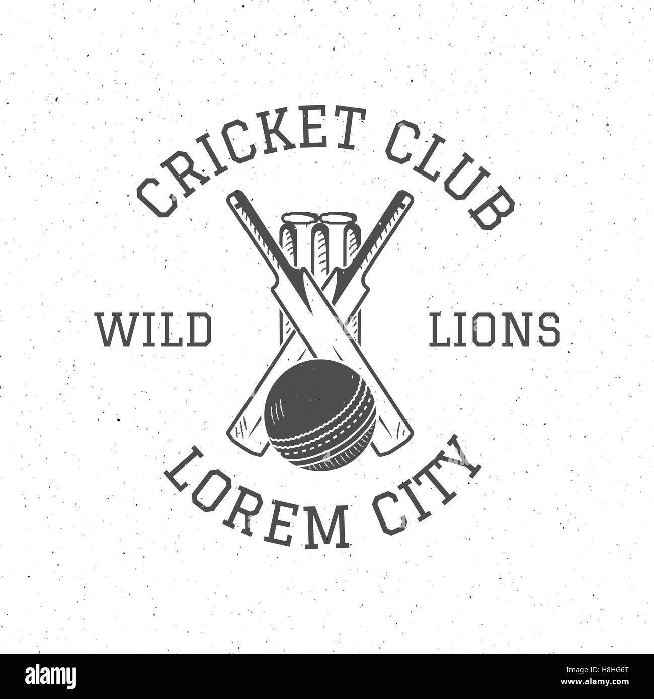Retro cricket club logo icon design. Vintage Cricket emblem. Cricket