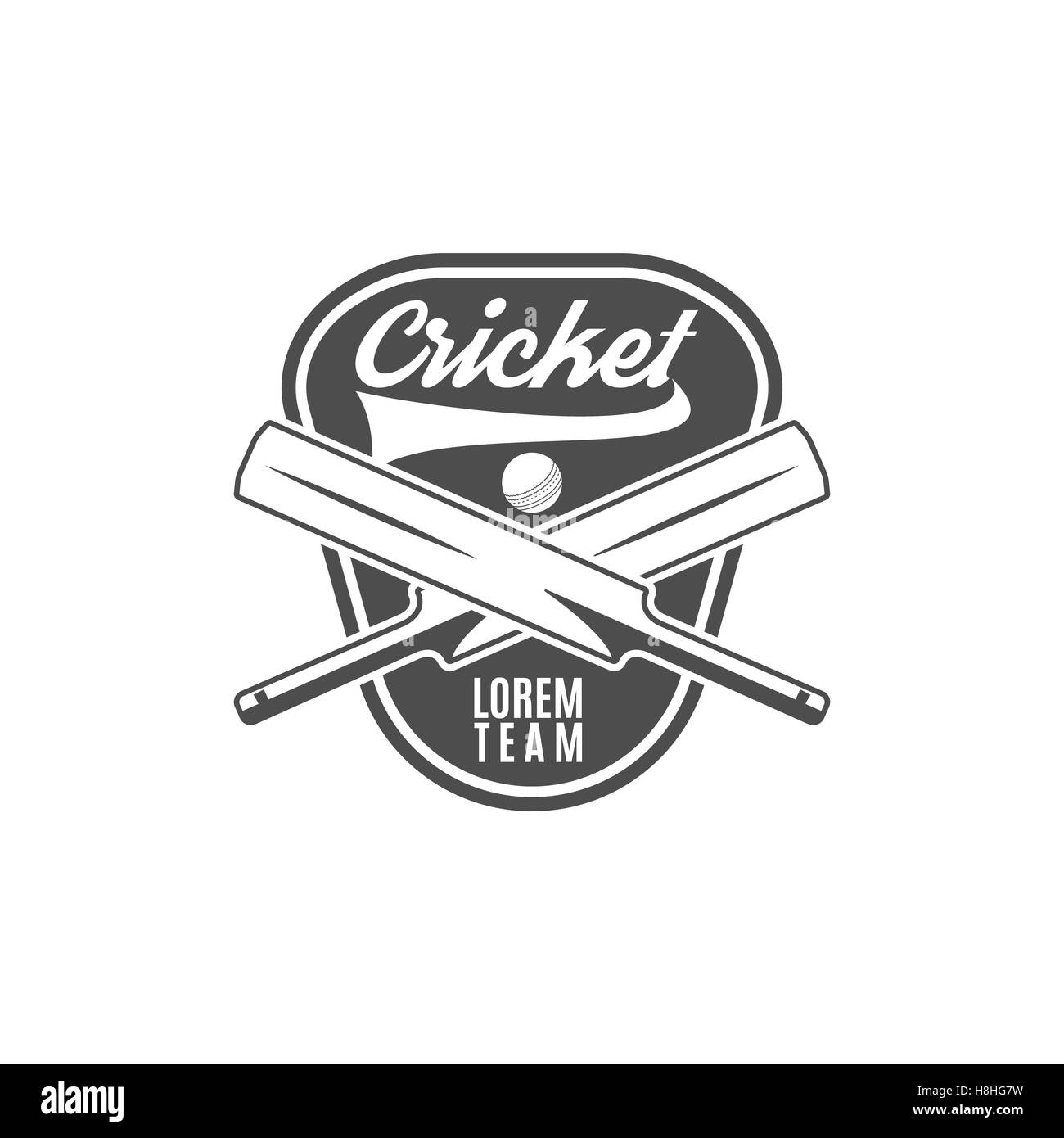 Cricket team emblem and design elements. logo . club badge. Sports