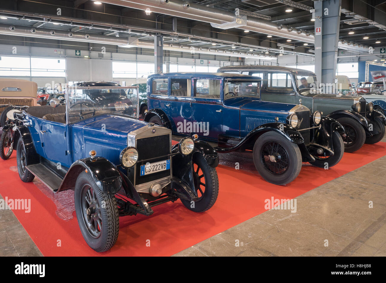 Verona, Italy - May 9, 2015: The municipality of Verona organizes a free gathering of sports and antique cars. Are exposed the m Stock Photo