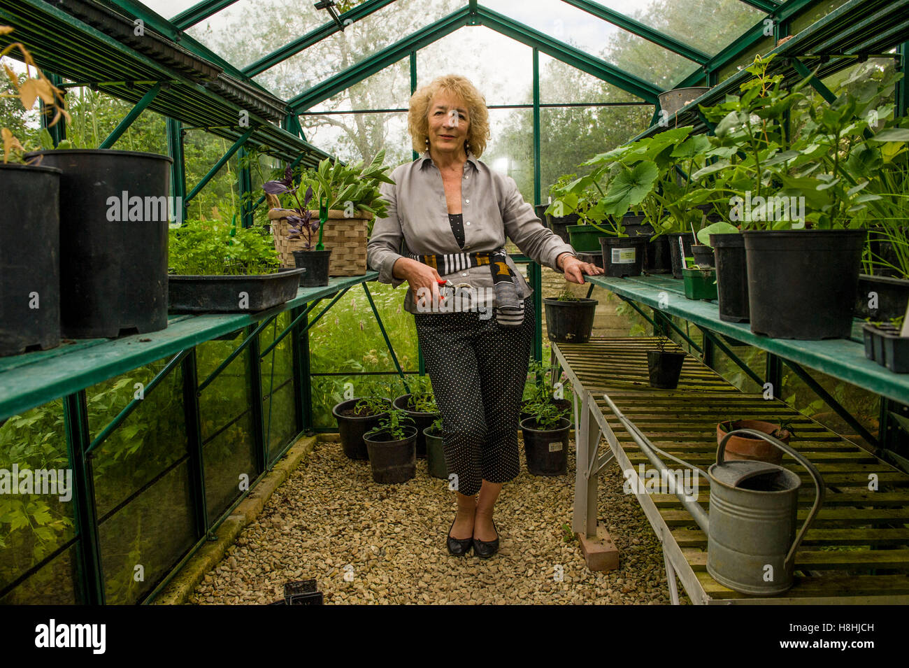 Judith Hann former TV presenter pictured in garden of her home in ...