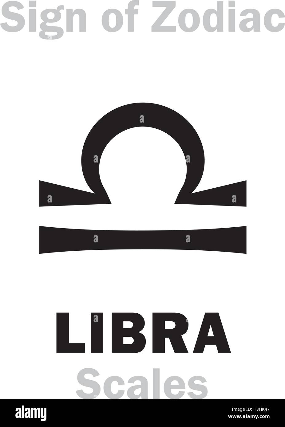 Astrology Sign of Zodiac LIBRA (The Scales Stock Vector Image & Art