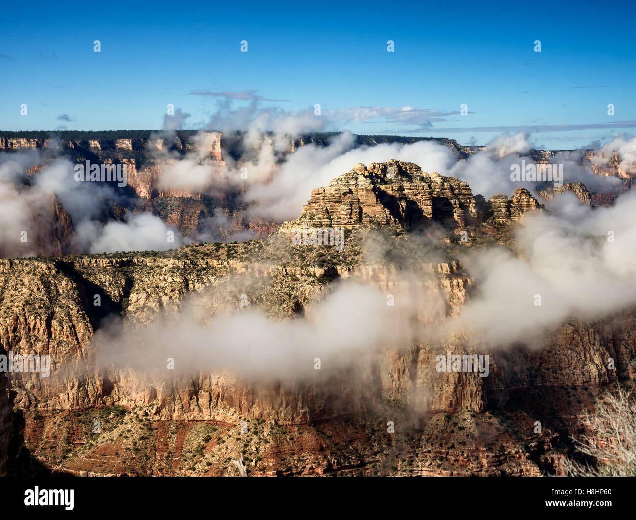Grand Canyon clouds at sunrise, Arizona USA Stock Photo - Alamy
