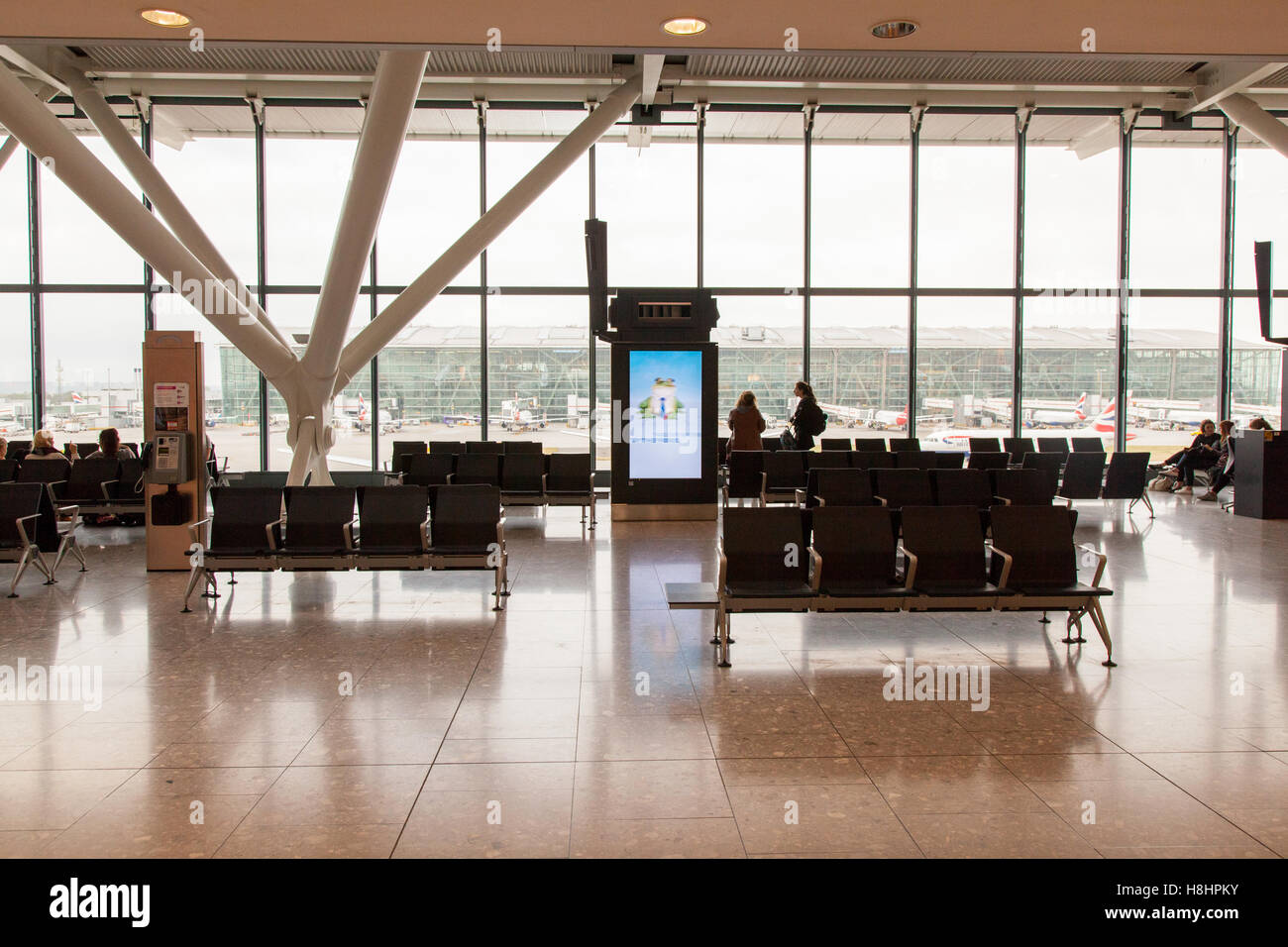 Terminal Five, Heathrow airport, London, England, United Kingdom. Stock Photo