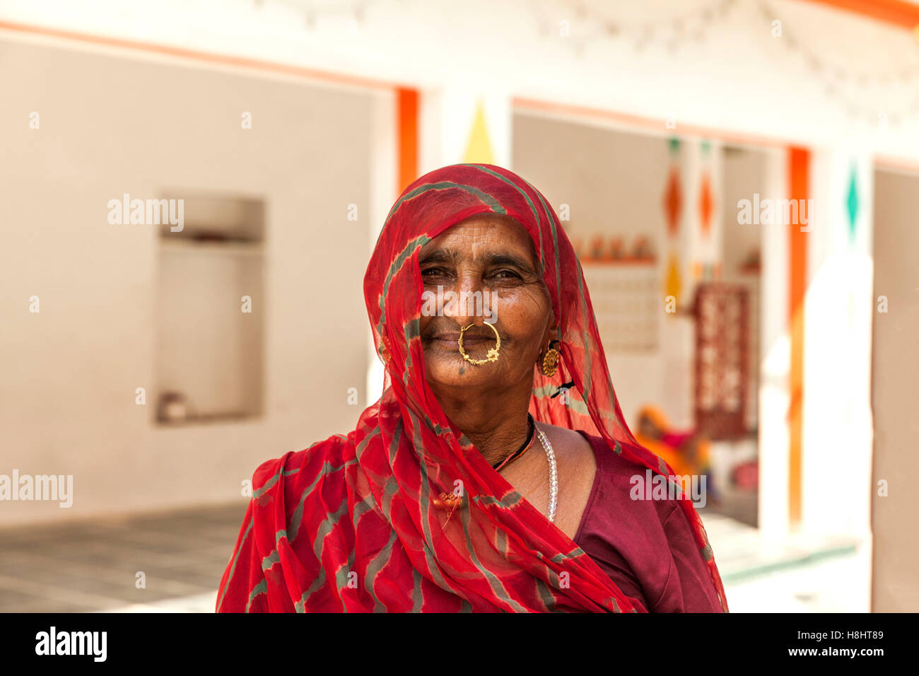 Rajasthani woman Stock Photo