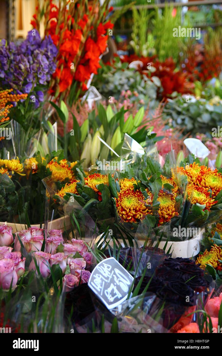 The Columbia Road Flower Market 7/8 Stock Photo