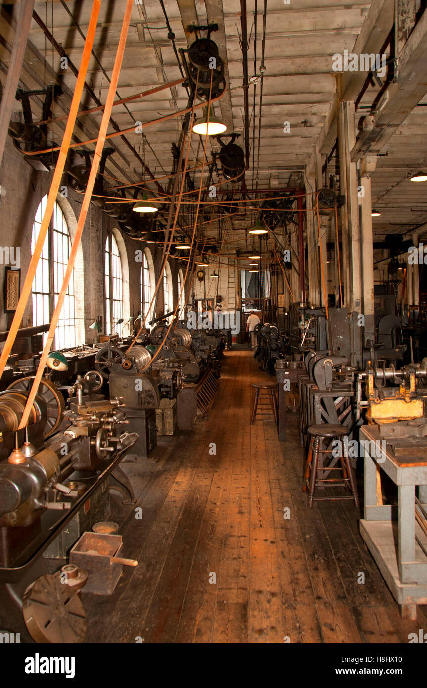 Main Laboratory interior, Thomas Edison National Historic Park, New Jersey Stock Photo