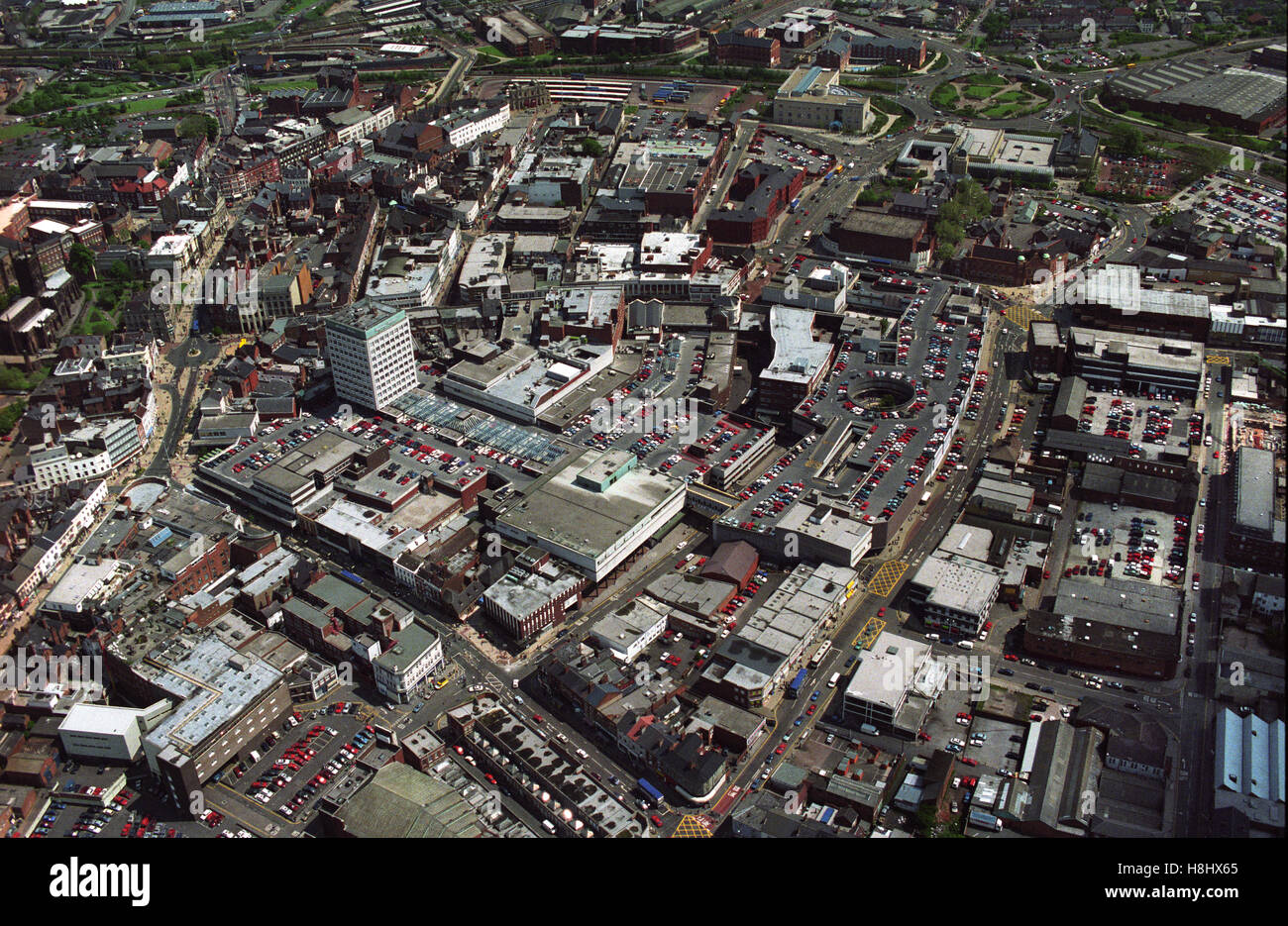 Wolverhampton Aerial Aerial view of Wolverhampton 9/9/92 Stock Photo - Alamy