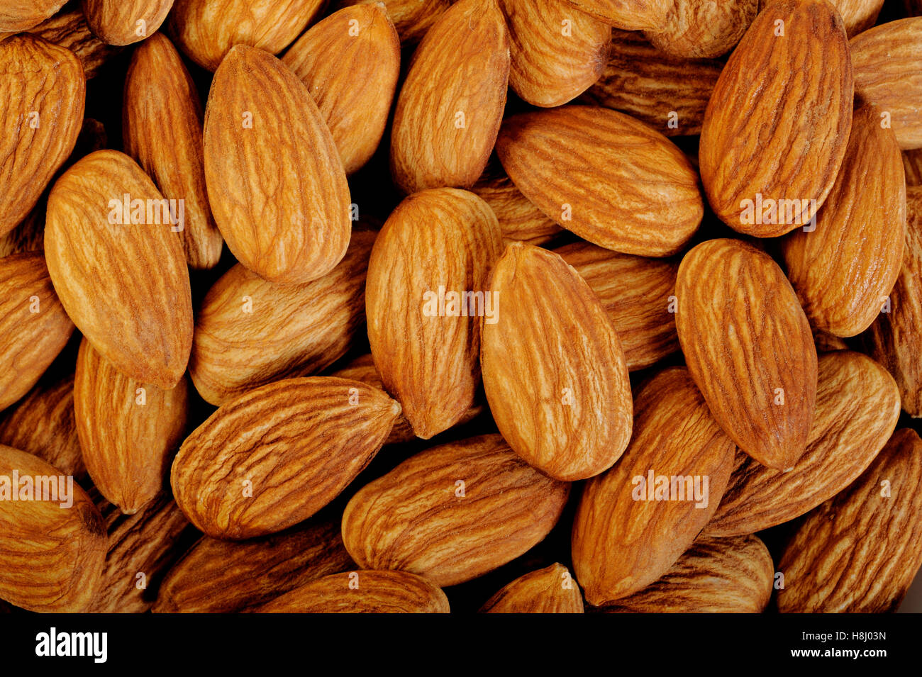 almonds background Stock Photo