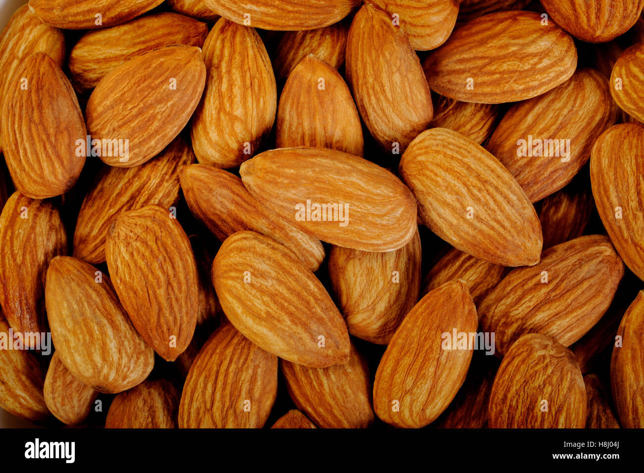 almonds background Stock Photo