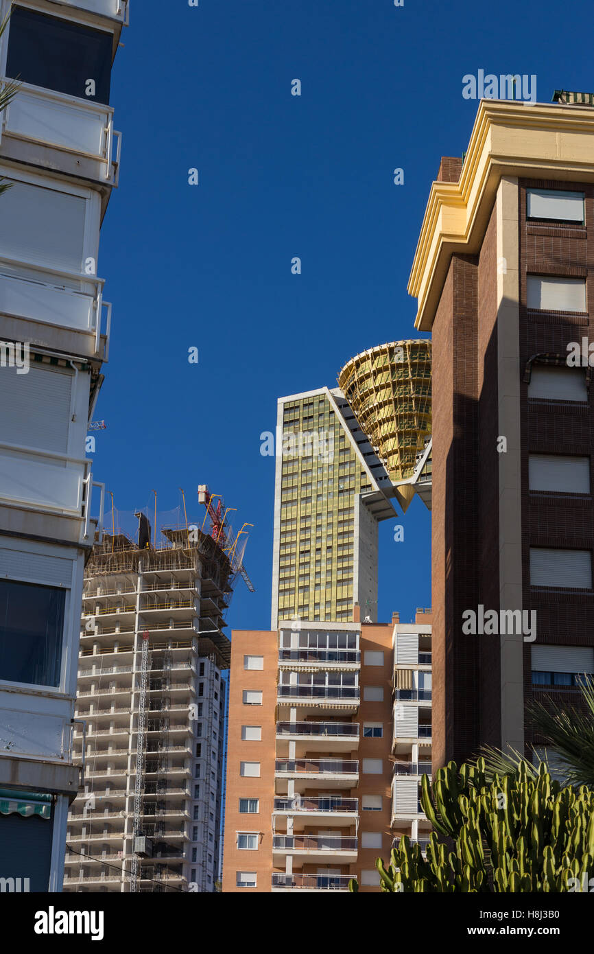 Photo inspiration: Picture Idea: The Intempo Apartment Block In Benidorm Spain Stock Photo
