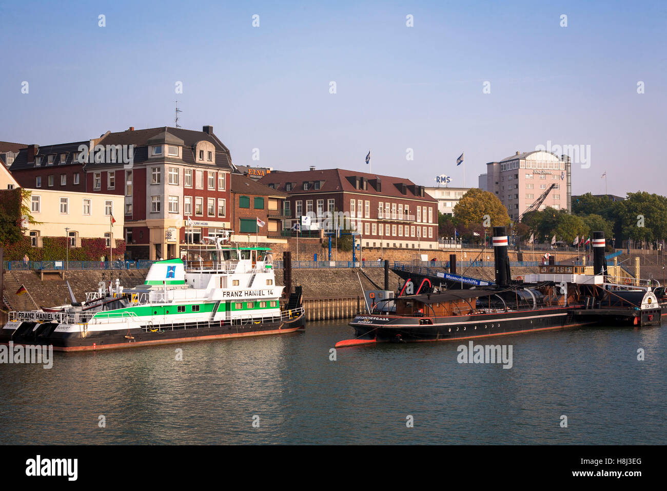 Germany,  Ruhr area, Duisburg, the harbor at Duisburg Ruhrort. Stock Photo