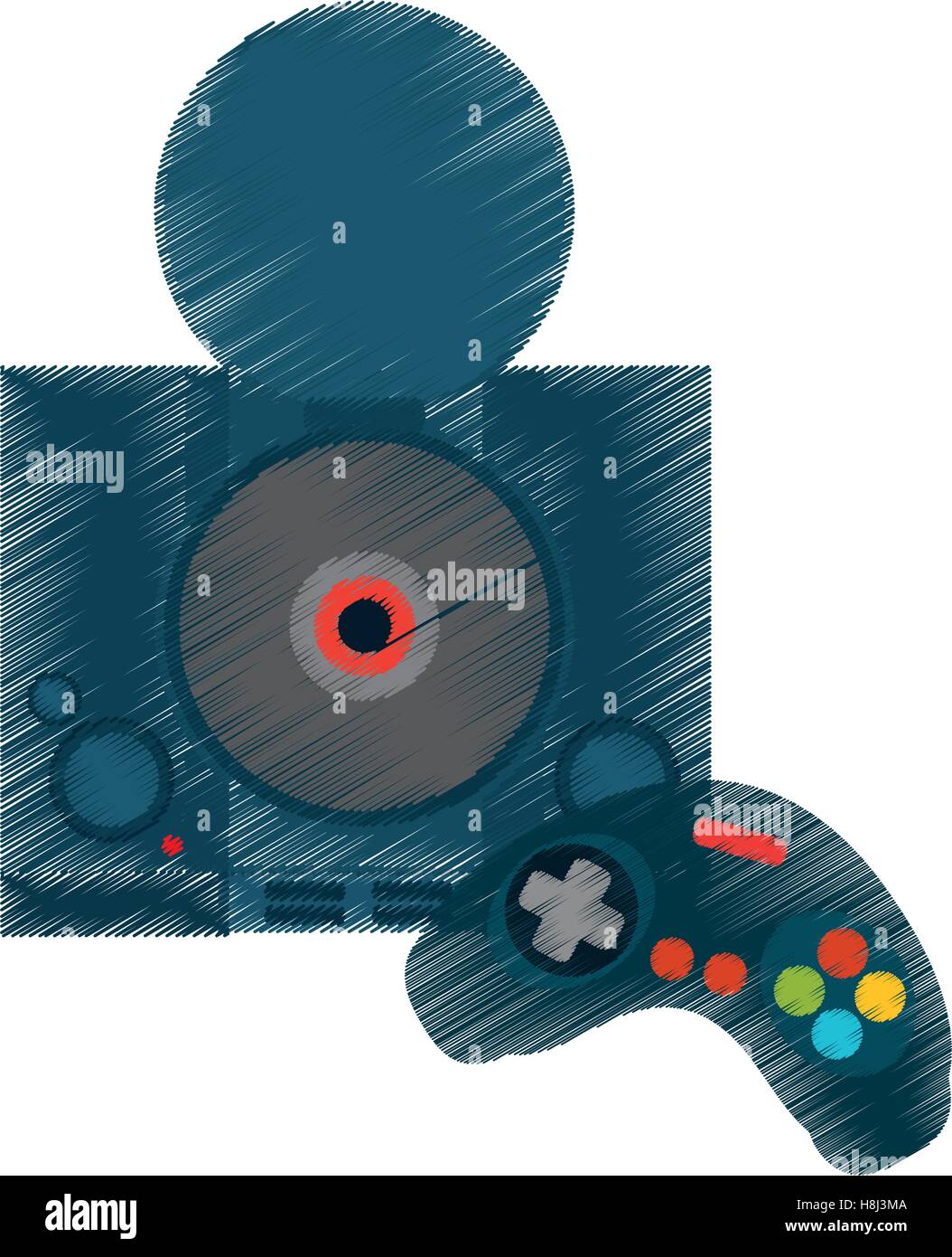 Isolated videogame console design Stock Vector Image & Art - Alamy