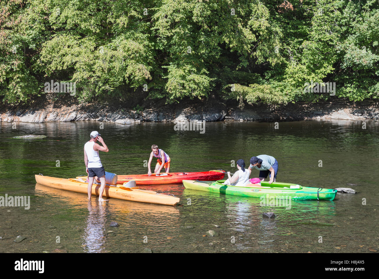 Kayak on semois river hires stock photography and images Alamy