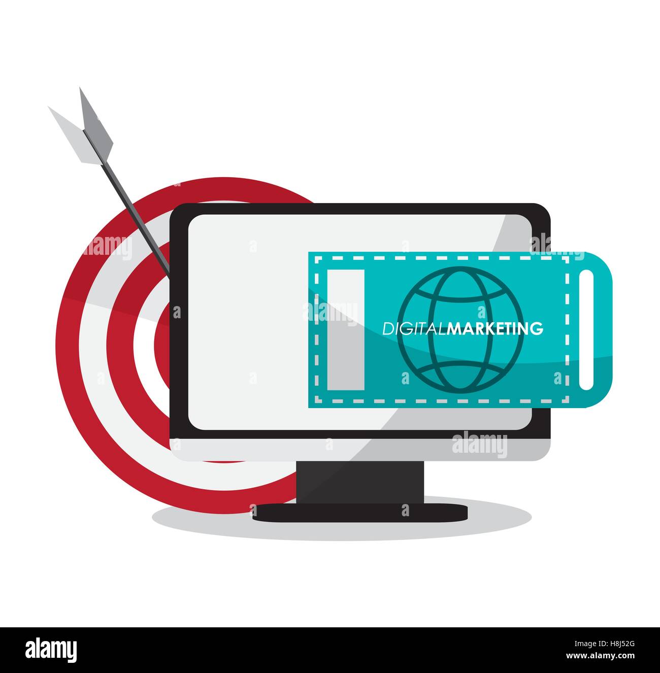 Computer and digital marketing design Stock Vector Image & Art - Alamy