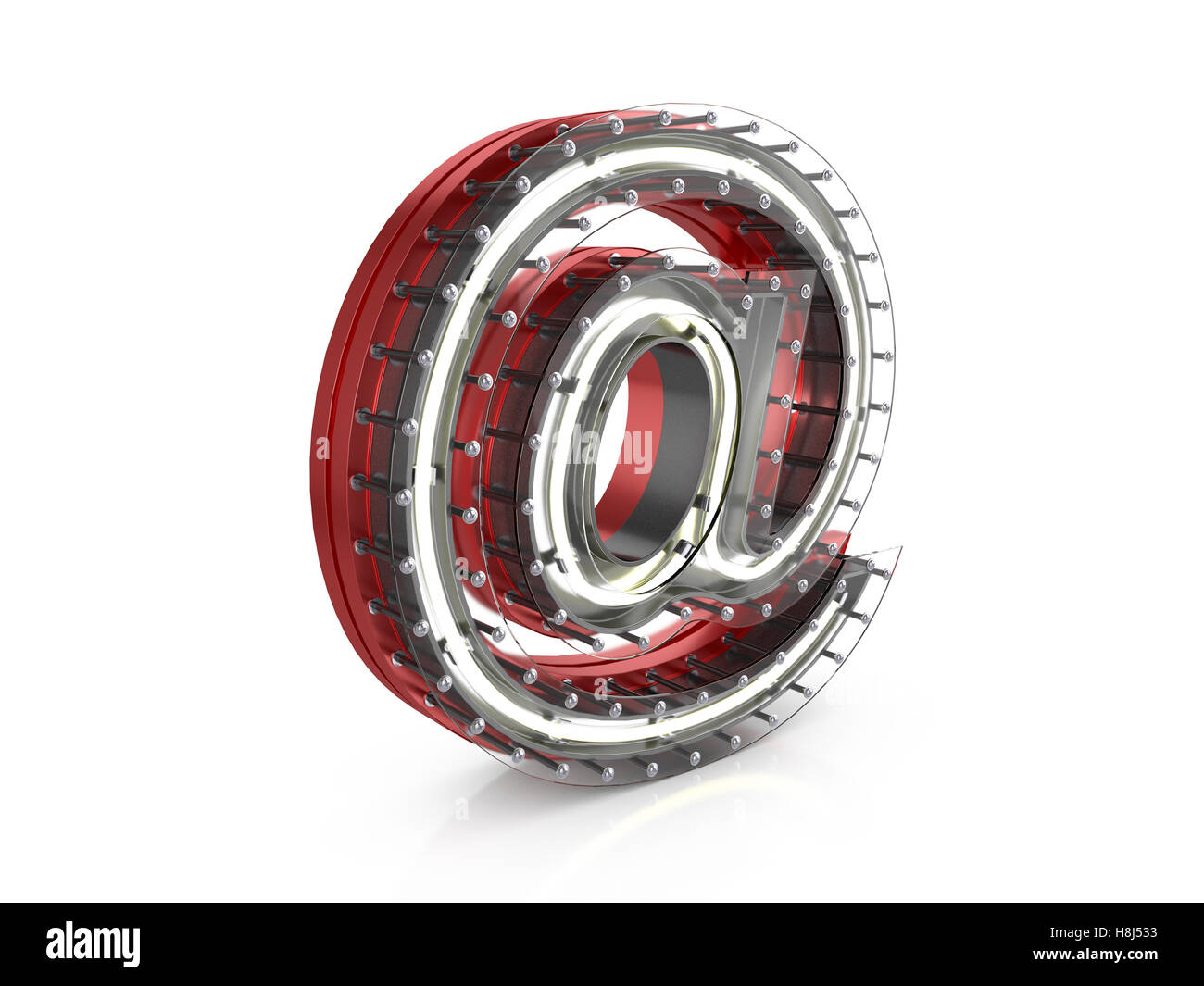 Neon email Cut Out Stock Images Pictures Alamy