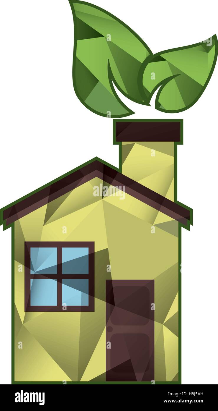 Isolated eco house design Stock Vector Image & Art - Alamy
