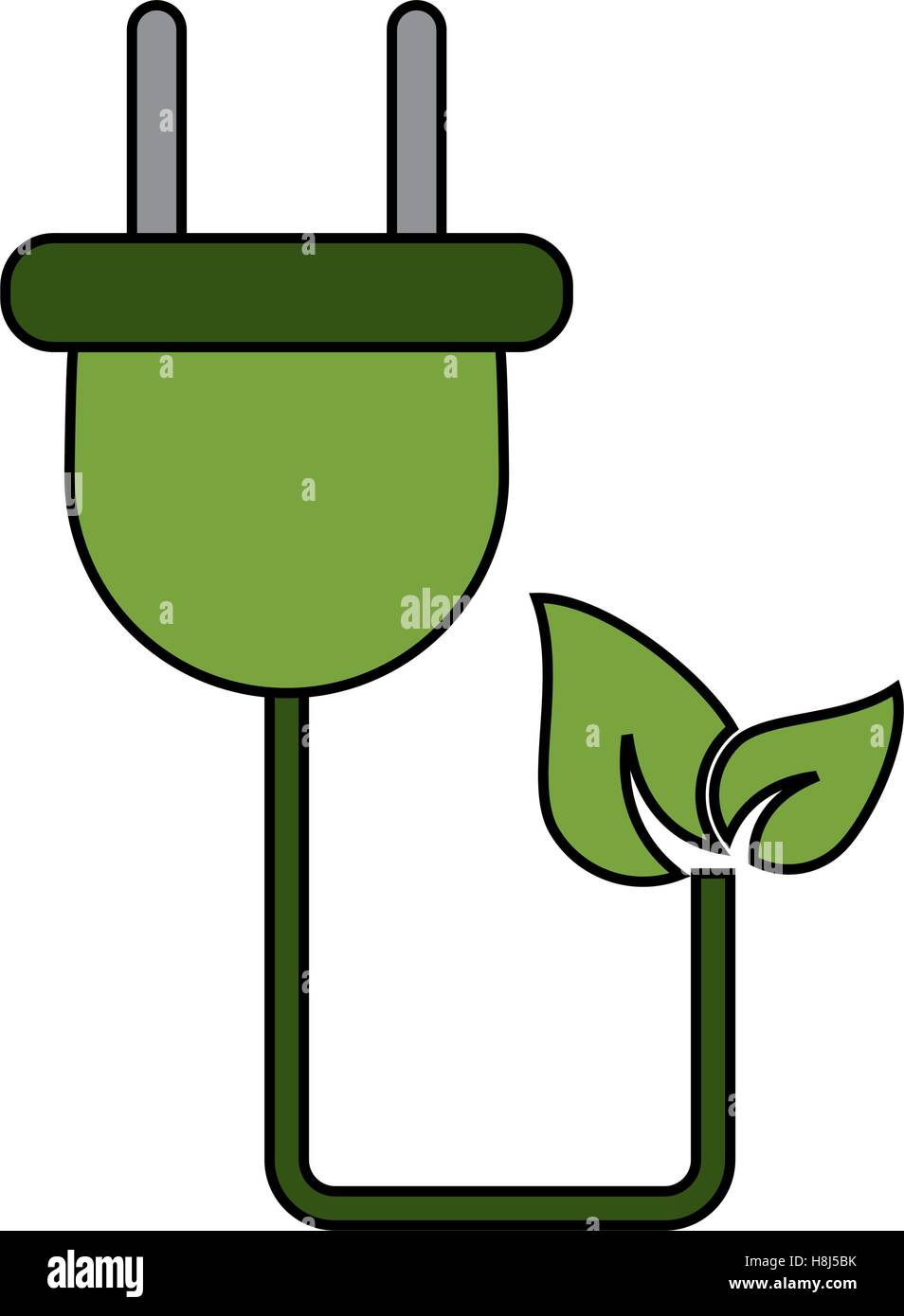 Isolated eco plug design Stock Vector Image & Art - Alamy
