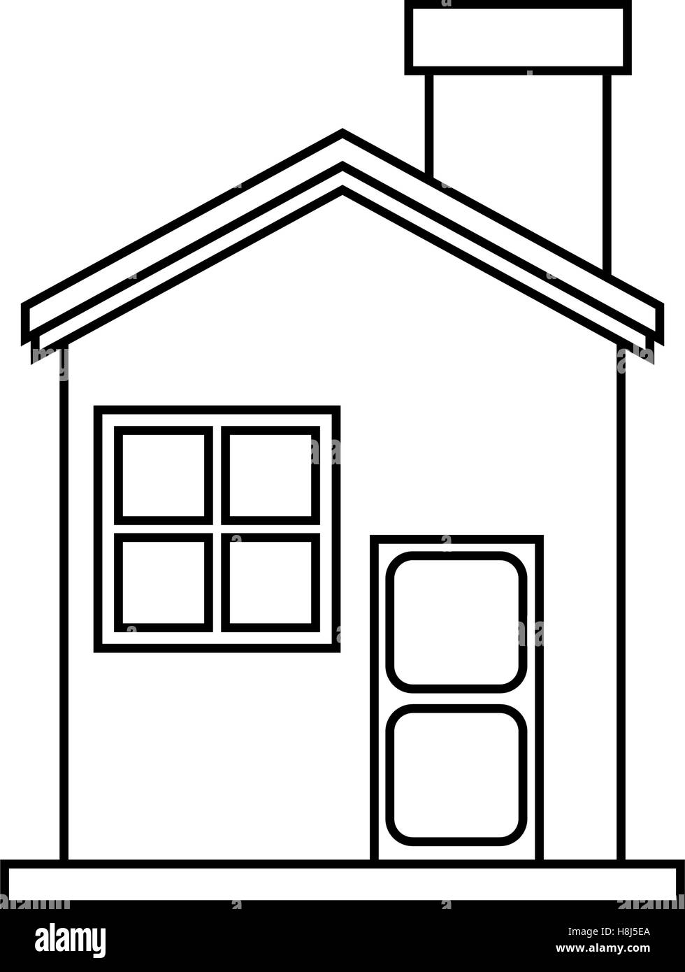 Isolated house design Stock Vector Image & Art - Alamy