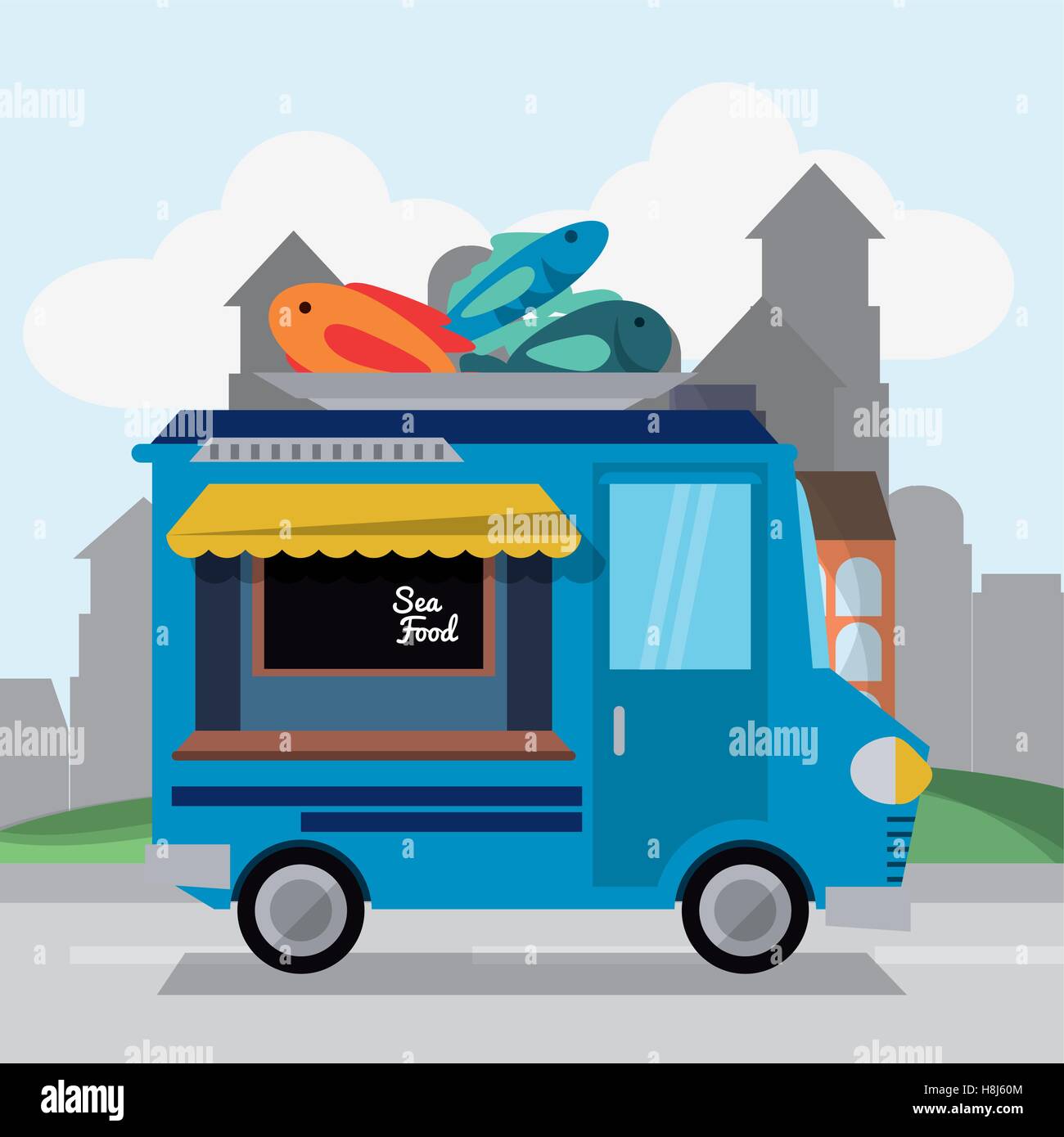 American Food Truck High Resolution Stock Photography and Images - Alamy