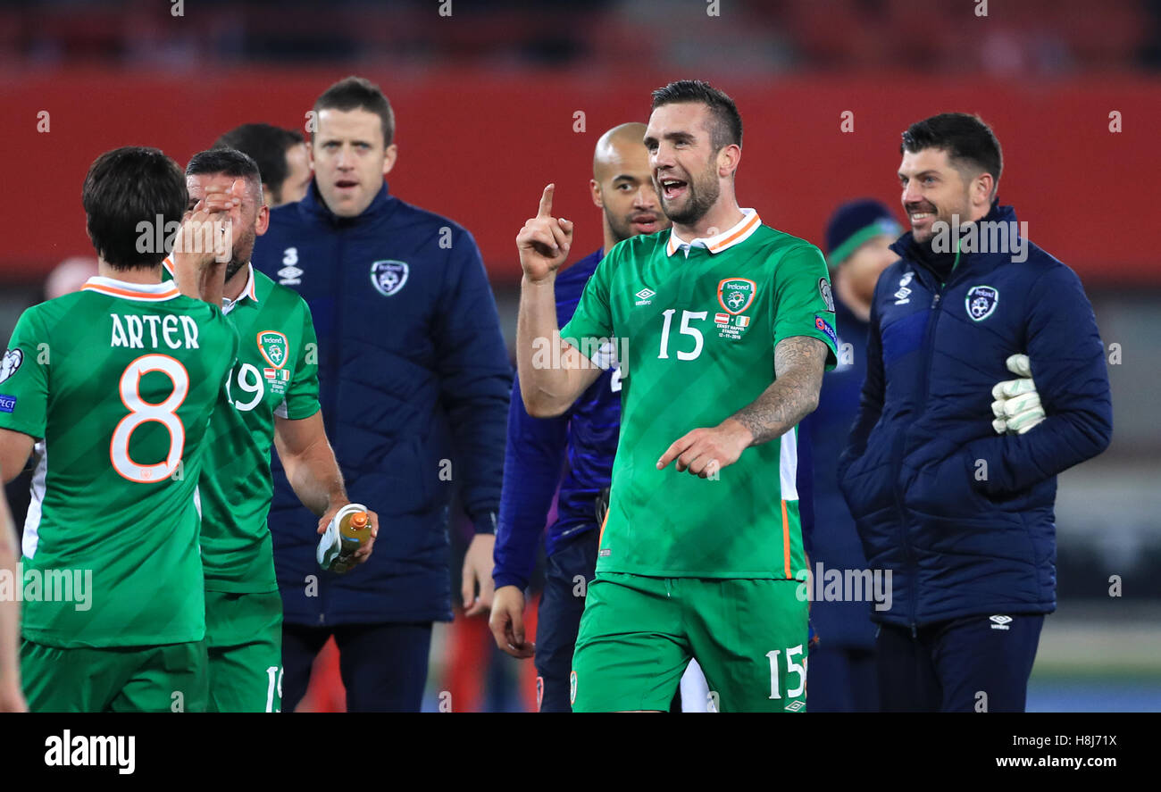 Republic of Ireland's Shane Duffy celebrates after the final whistle Stock  Photo - Alamy