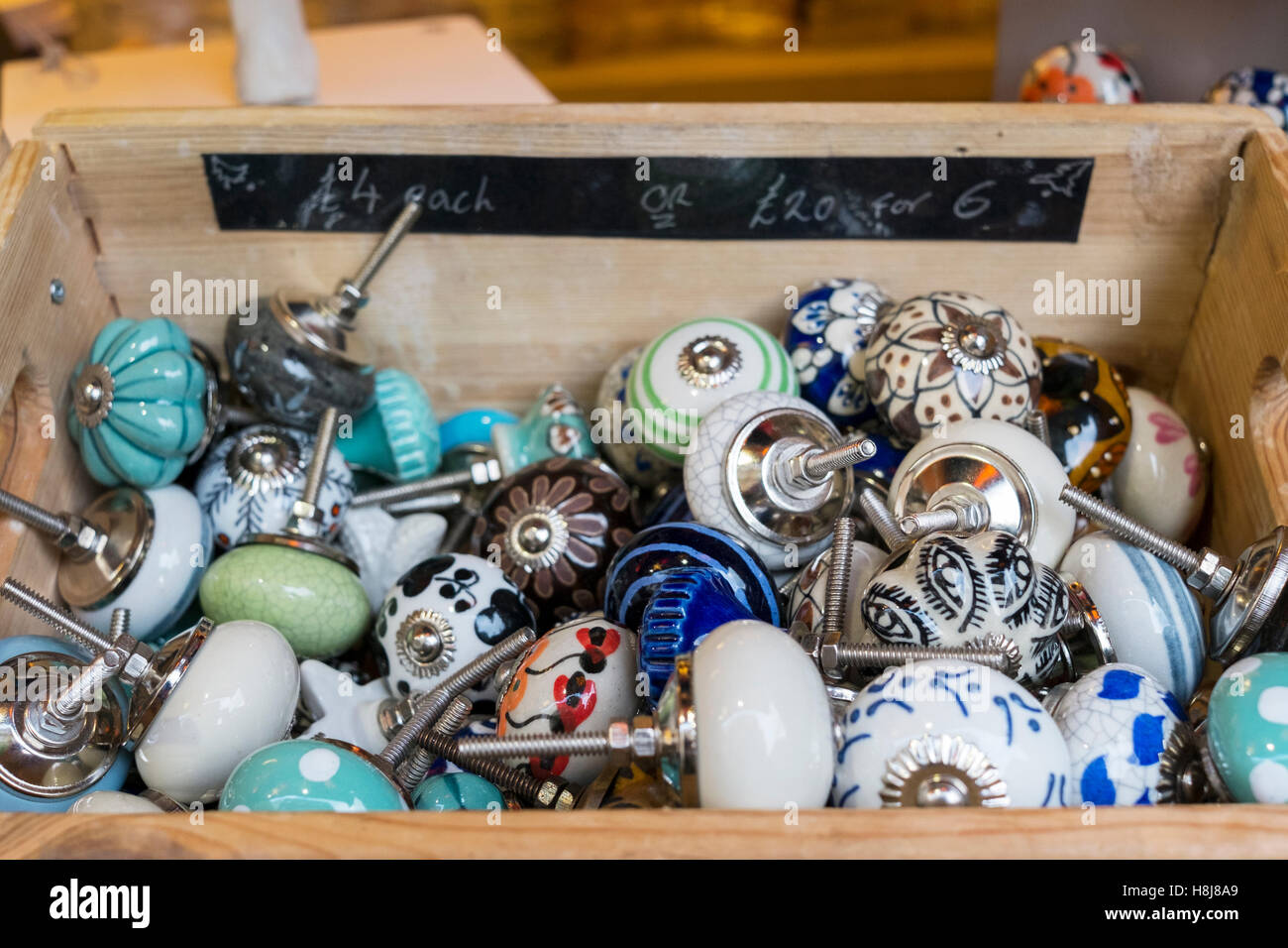 Vintage style door knobs for sale Stock Photo Alamy