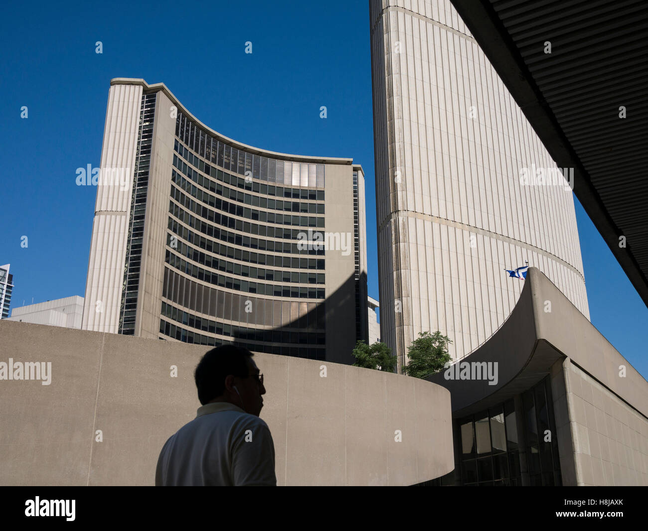The Toronto City Hall is the seat of the municipal government of Toronto, Ontario, Canada, and one of the city's most distinctive landmarks. Stock Photo