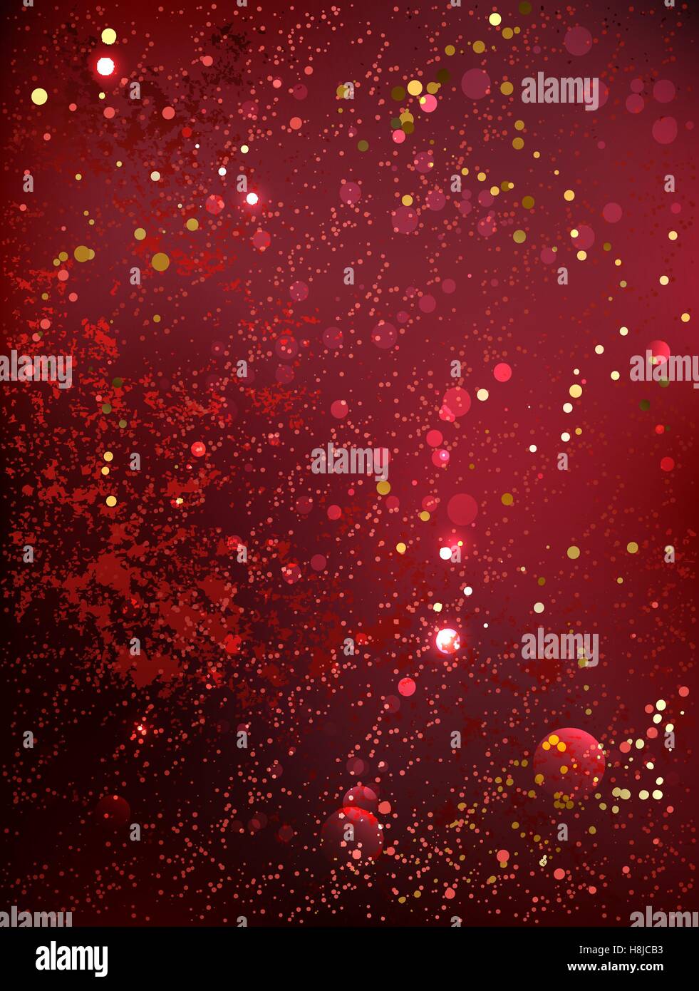 textured, velvety background color marsala with gold sequins. Stock Vector