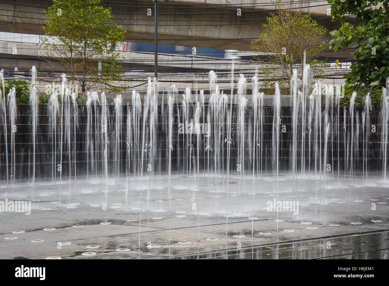 fountain in the park Stock Photo Alamy