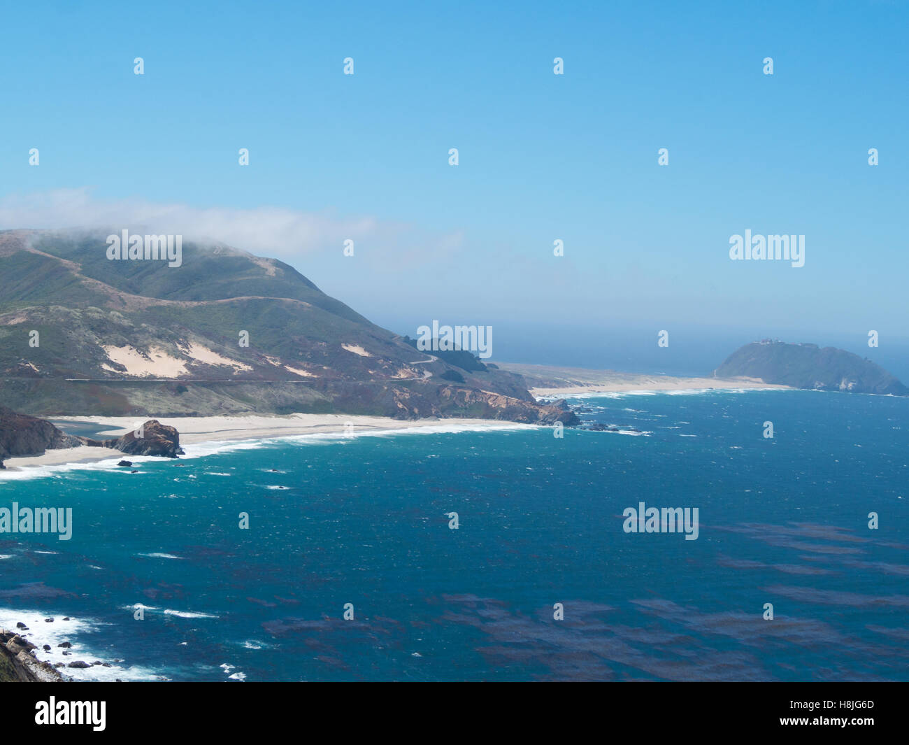 Pacific Ocean coastline, Big Ser, California Stock Photo